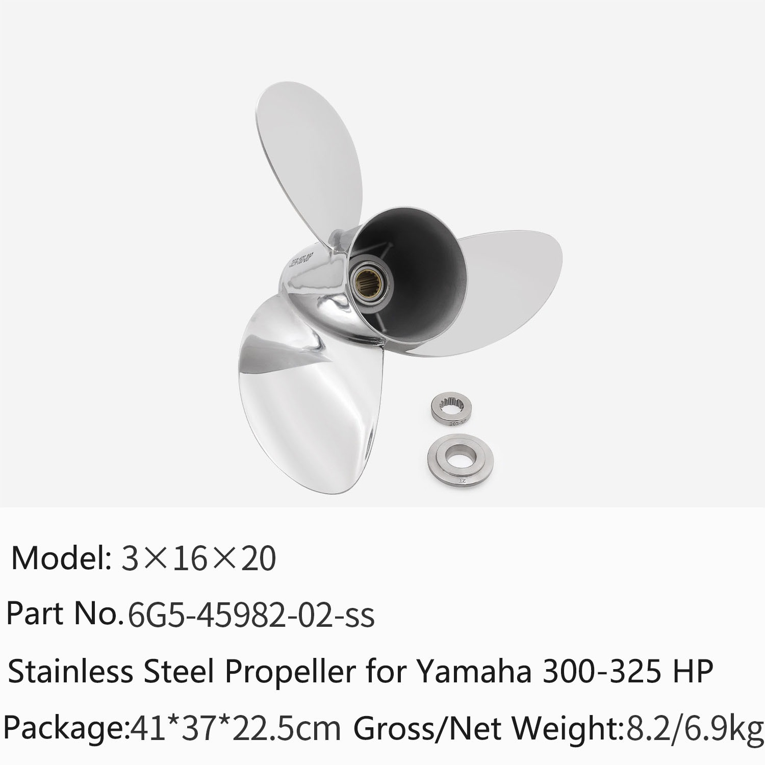 Outboard Motor Propeller Stainless - Hélice en acier inoxydable pour moteur