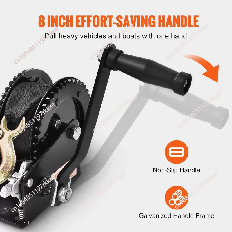 Boat Trailer Winch Strap - Treuil manuel 2500 lbs de capacité