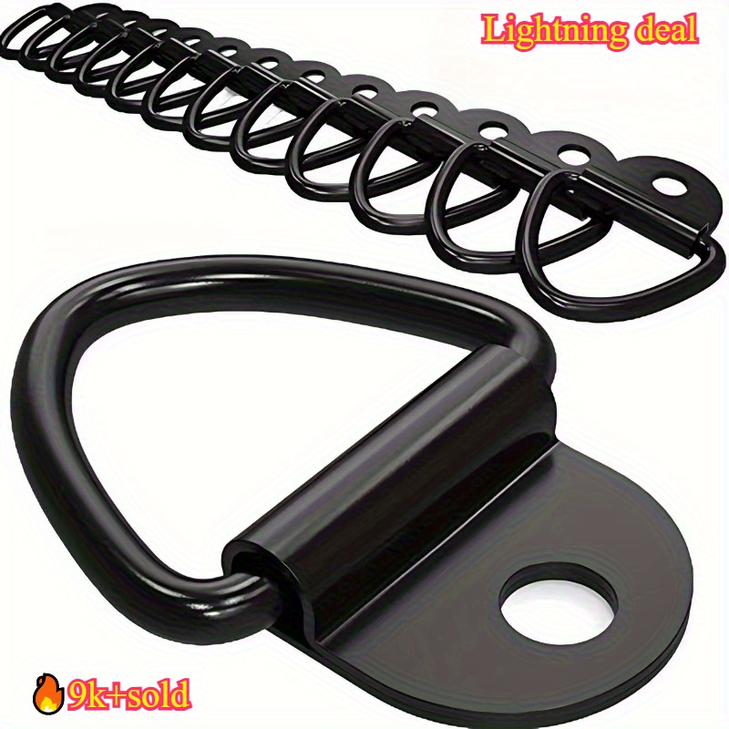 Boat Trailer Winch Strap - 10 pièces d'anneaux d'ancrage en forme