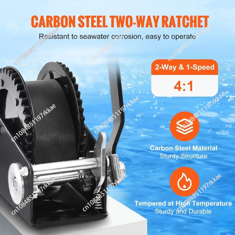 Treuil manuel 2500 lbs de capa - Boat Trailer Winch Strap avis et prix