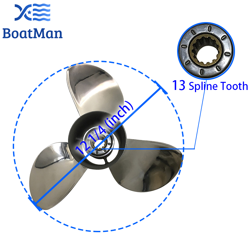 BoatMan ®   Hélice en acier in - Outboard Motor Propeller Stainless avis et prix