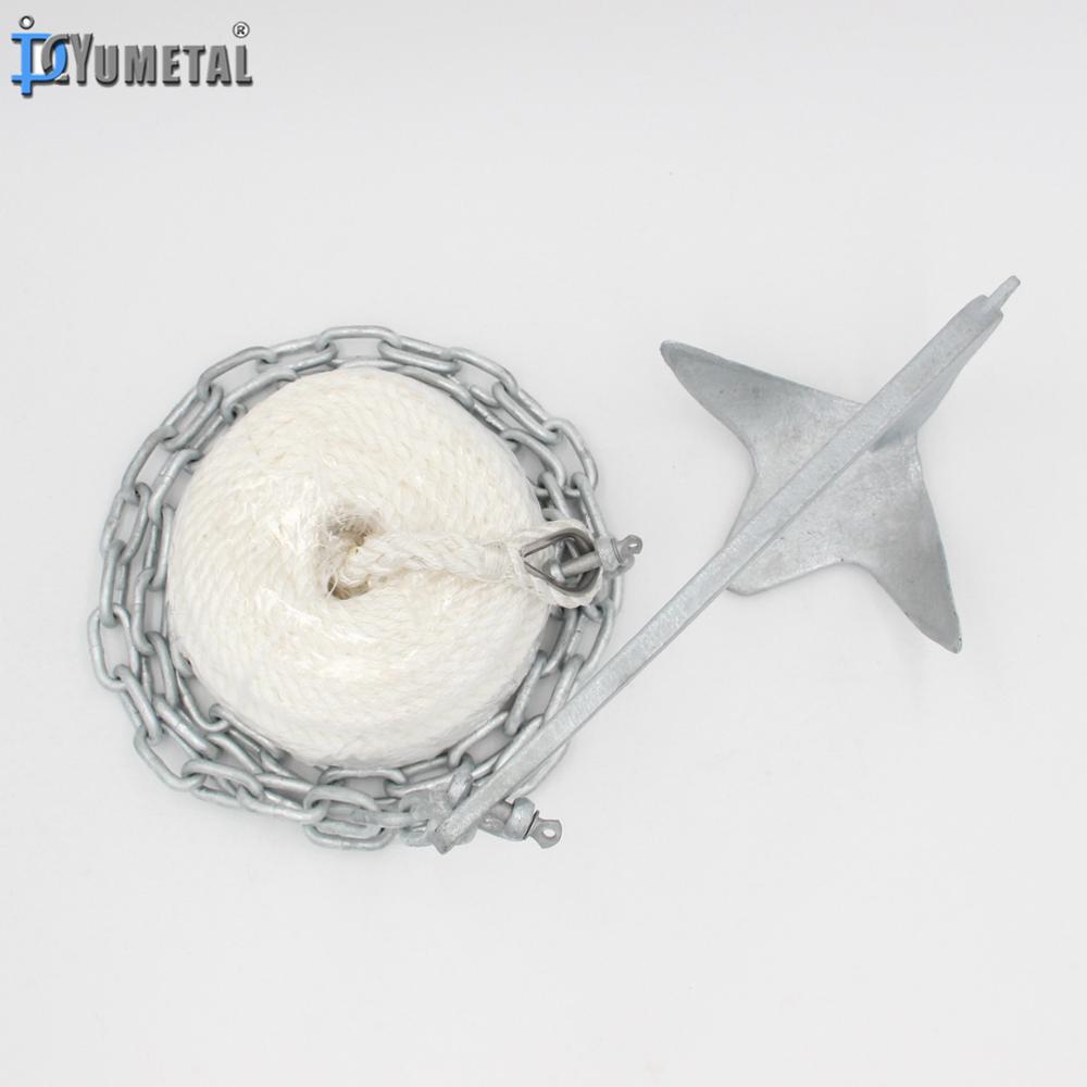 Kit d'ancrage Bruce avec corde - Boat Anchor Kit Galvanized avis et prix