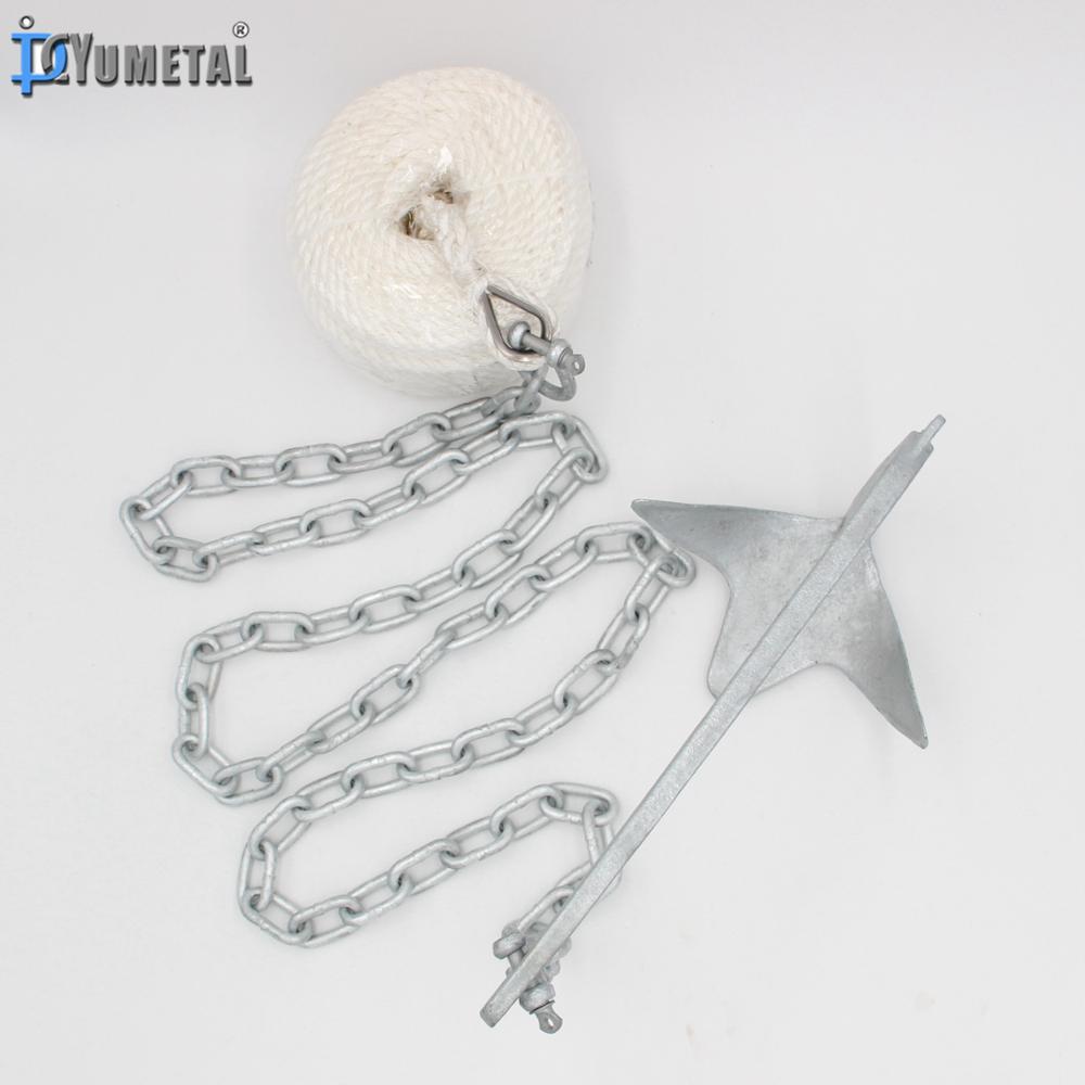 Kit d'ancrage Bruce avec corde - Boat Anchor Kit Galvanized avis et prix