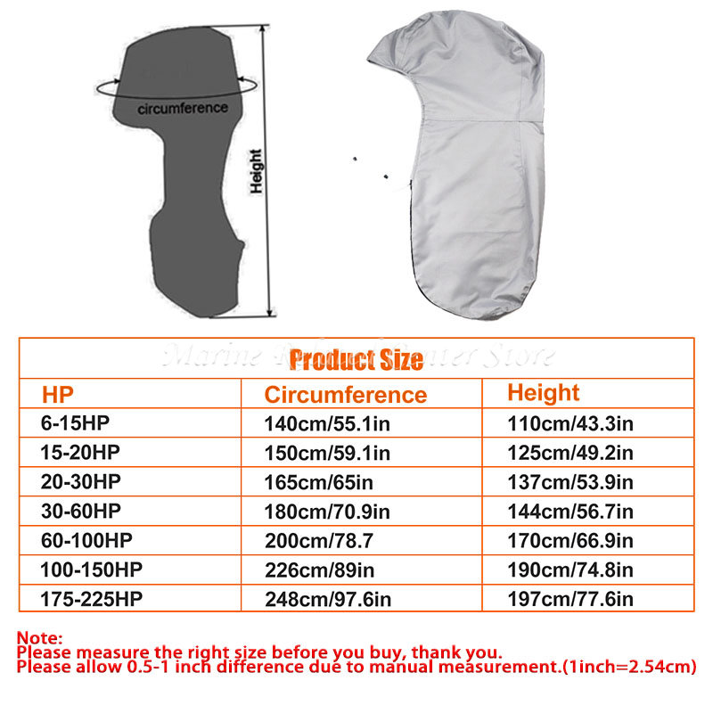 Housse de protection pour mote - Outboard Motor Cover Waterproof avis et prix