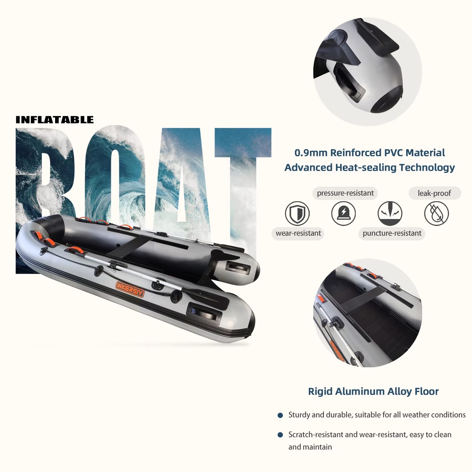Bateau gonflable en alliage d' - Inflatable Boat 3.3M Pvc avis et prix