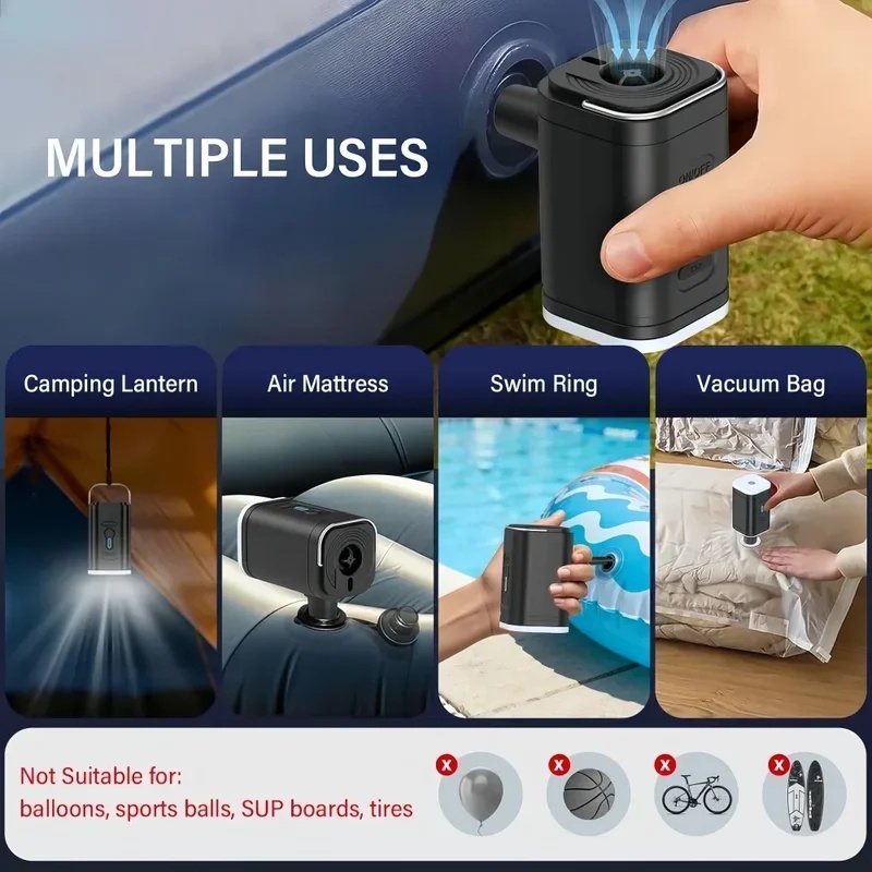Mini pompe à air rechargeable  - Inflatable Boat Electric Pump avis et prix