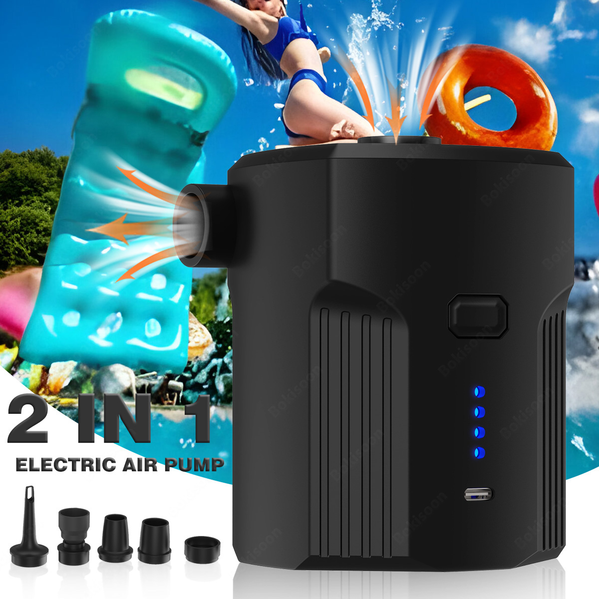 Pompe à air électrique portabl - Inflatable Boat Electric Pump avis et prix