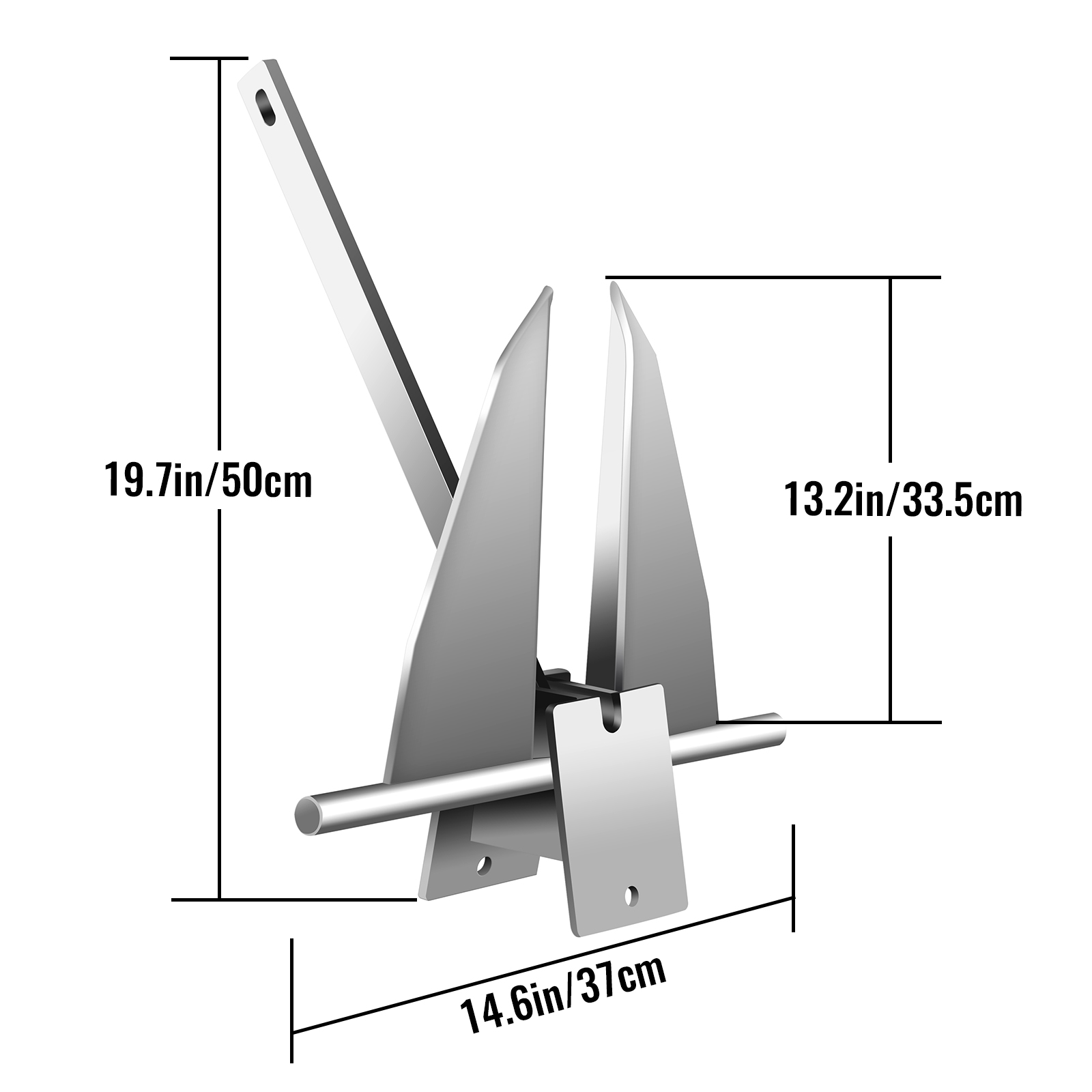 Kit d'ancrage en acier galvani - Boat Anchor Kit Galvanized avis et prix