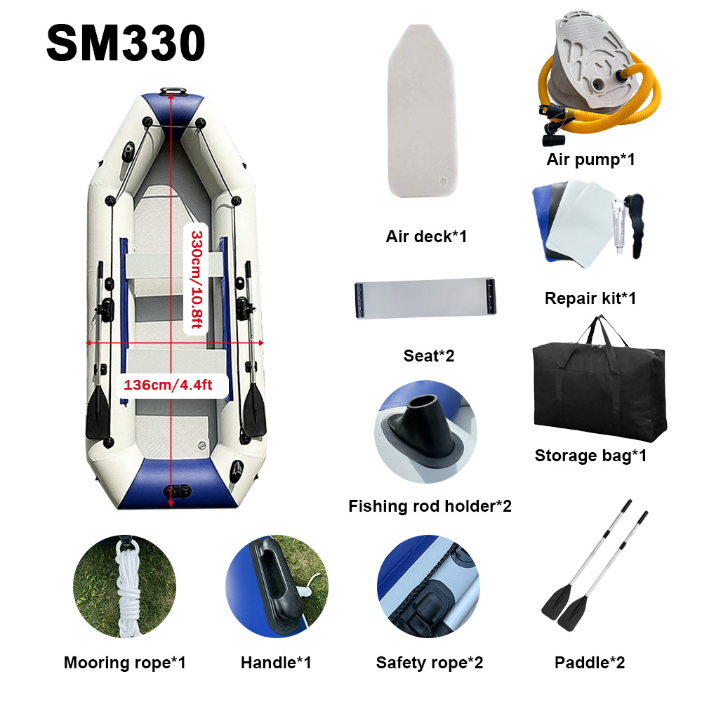 Bateau pneumatique en PVC, kay - Inflatable Boat 3.3M Pvc avis et prix