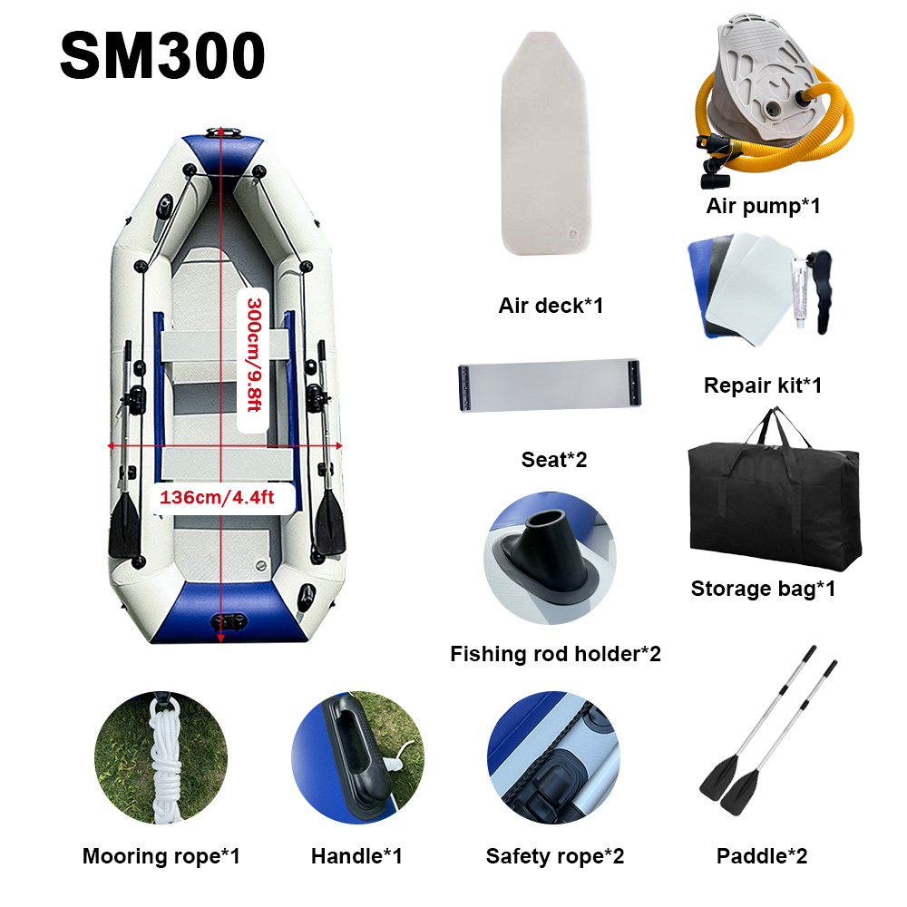 Bateau pneumatique en PVC, kay - Inflatable Boat 3.3M Pvc avis et prix