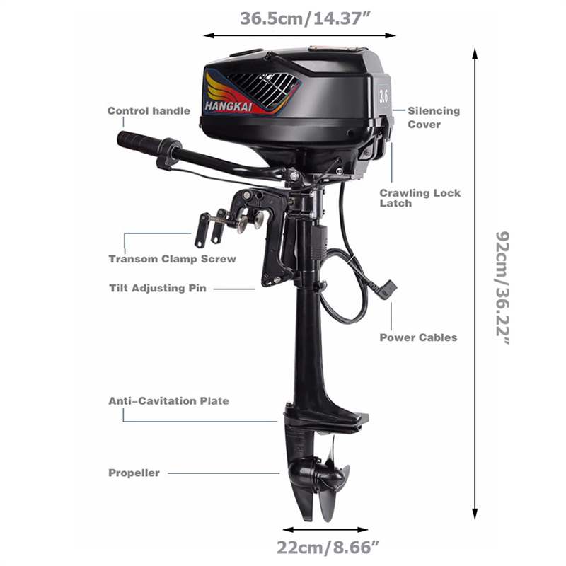 Moteur électrique hors-bord po - Electric Outboard Motor 3Hp avis et prix