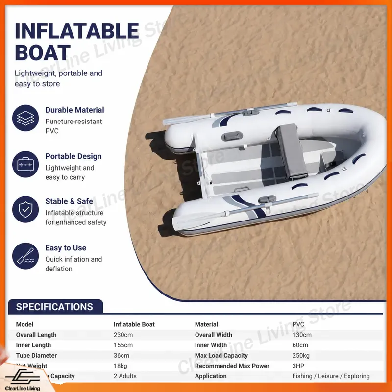 Bateau pneumatique mini 3M 3.3 - Inflatable Boat 3.3M Pvc avis et prix