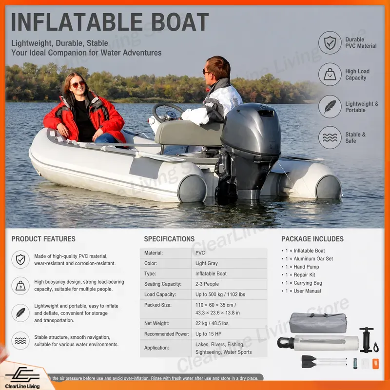 Bateau pneumatique mini 3M 3.3 - Inflatable Boat 3.3M Pvc avis et prix